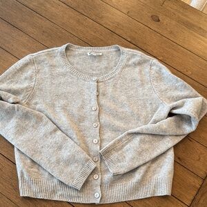 Reformation Cashmere Gray Cardigan